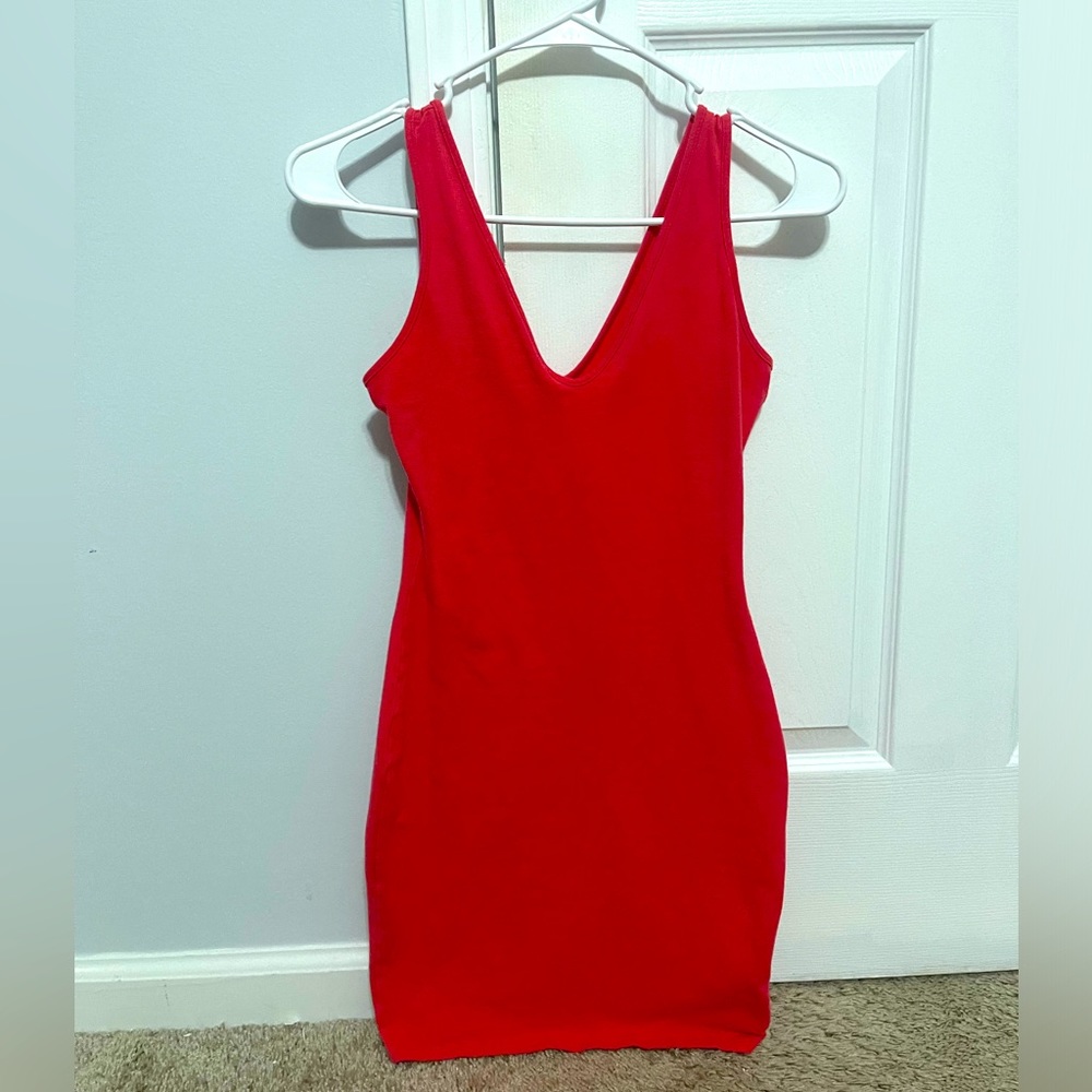Target Pinkish - reddish skin tight dress
